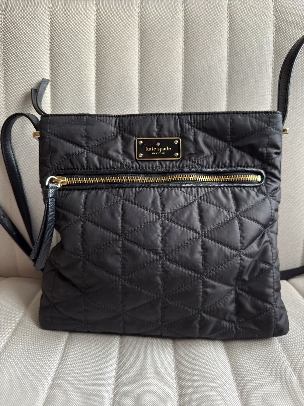Kate Spade Black Quilted Crossbody Bag